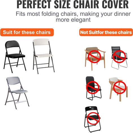 Housses de chaise pliantes en élasthanne extensible (1/5)