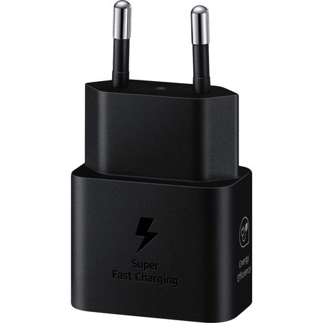 Samsung GaN USB-C 25W SFC Wandladegerät Schwarz (1/4)