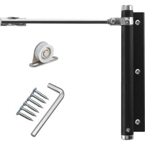 Ferme-porte à ressort en alliage d'aluminium, réglable, facile à installer, fermeture automatique, 45 kg. (1/5)