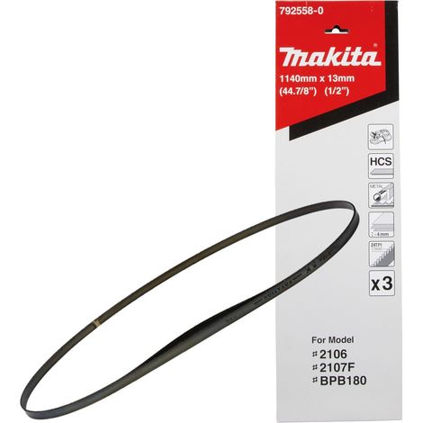 MAKITA 792558-0 (pkt of 3) Bandsaw blade 1140mm x 13mm x 24tpi