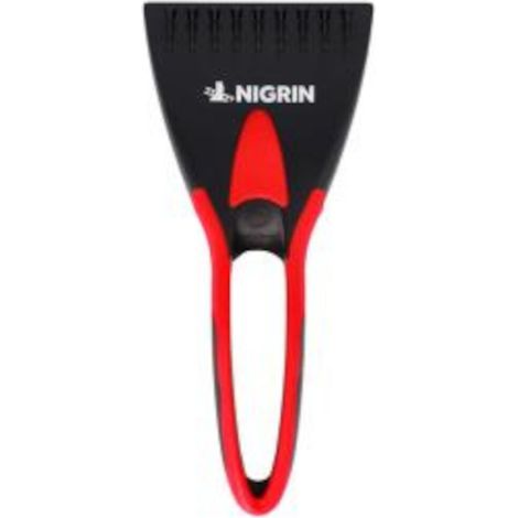 Eisschaber 2K Eisschabkante 95 mm Länge 21 cm schwarz-rot mit Softgriff NIGRIN (1/5)