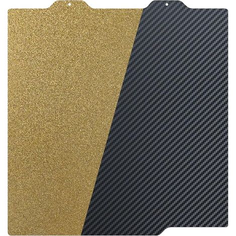 PEI texturé & PET lisse (motif en fibre de carbone) Plaque de lit chaud Lit d'impression flexible compatible avec Bambu Lab A1 mini