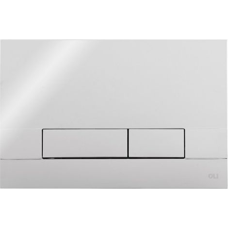 Placca doppio tasto Narrow Olipure Cromo Lucido cassetta incasso Oli (1/4)