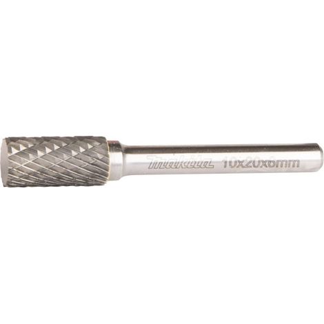 Makita B-52722 Zylindrischer Fräser 10x20 mm Ø6 mm (3/8x3/4" Ø1/2") Kreuzzahn