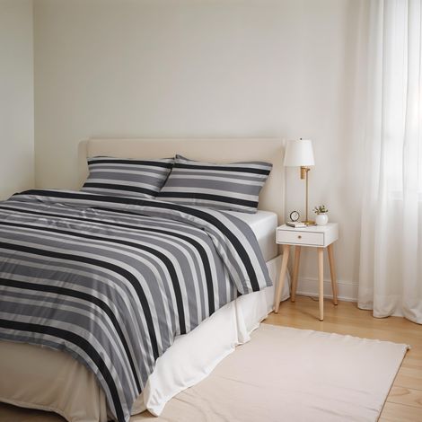 Housse de Couette en Coton, lit Double, confectionné en Italie (1/5)