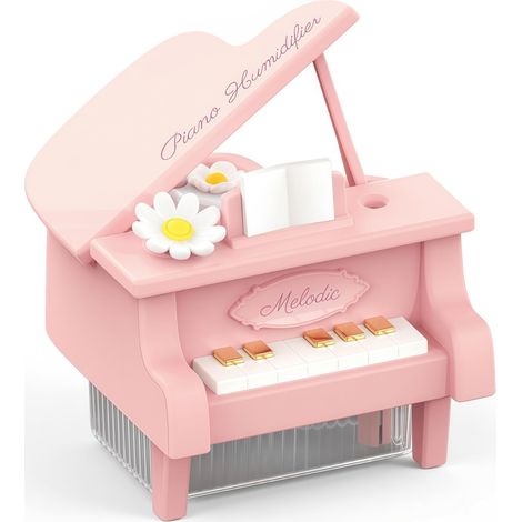 Tragbarer Mini-Luftbefeuchter, 350 ml, 1200 mAh, leise, für Zuhause/Kinderzimmer/Büro, tragbarer Mini-Luftbefeuchter, wiederaufladbarer Mini-Luftbefeuchter (Rosa) (1/5)