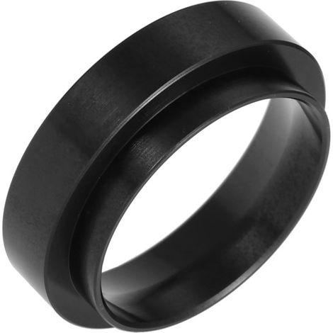 Dosiertrichter aus Aluminium für Espressokaffee – Dosierring-Ersatzfilter für Siebträger 58 mm (Schwarz) (1/5)