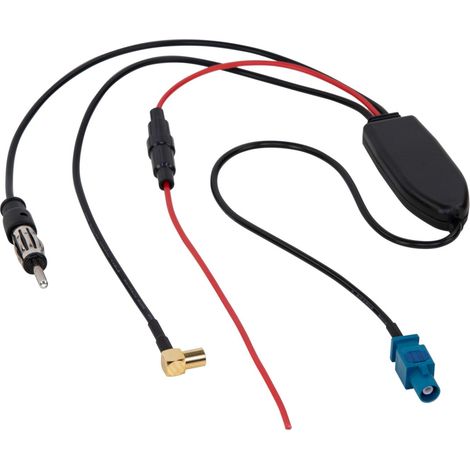 Separateur antenne AM FM DAB+ Fakra-m-DIN-m- SMB-f-
