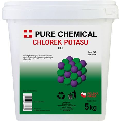 Chlorure de potassium - 99,9% - 5kg - Engrais de haute pureté - Solubilité exceptionnelle