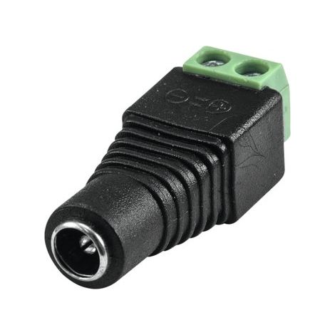 Adattatore eurolite hollow plug screw terminal plastica IP20 (1/2)