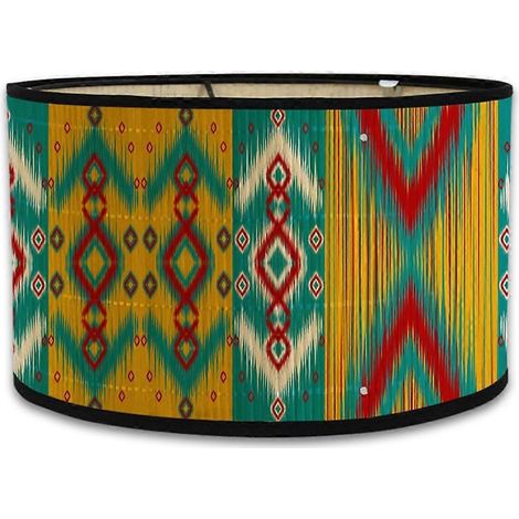 Ovaler Lampenschirm mit Print, 30 x 30 x 20 cm, Vintage-Stil (1/5)