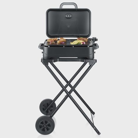 Barbacoa eléctrica con soporte, placa de cerámica, 2300 W (1/5)