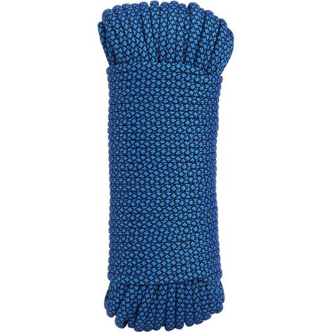Corde de survie parachute militaire 9 brins pour camping et escalade (31m bleu)