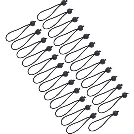 25 pièces boules élastiques 15cm 3.5mm corde élastique Bungie cordon pour Camping tente stockage bâche auvent arrimage (1/5)