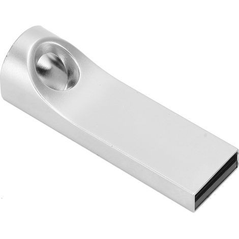 64 GB silberner USB 2.0-Stick, Mini, tragbar und wasserdicht, aus Metall. Computerzubehör. (1/5)