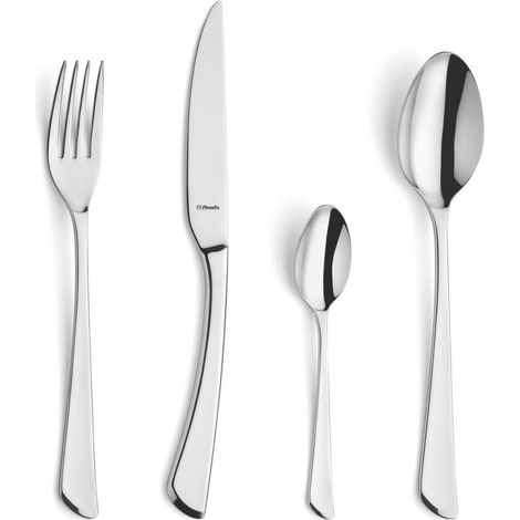 Set posate Amefa Juno 24 pezzi in acciaio inox (1/2)
