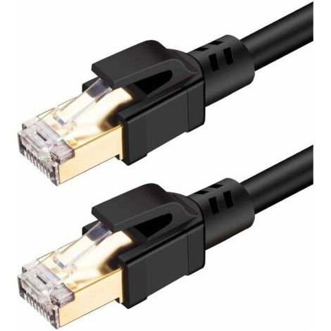 Green Mobility-Câbles Ethernet  Câble Cat 8 Ethernet, LAN RJ45 Câble Réseau SFTP Vitesse 40 Gbps / 2000Mhz (30M) (1/5)