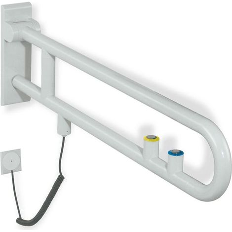 HEWI 801.50.500 98 Stützklappgriff drehb. Ser 801, (1/3)