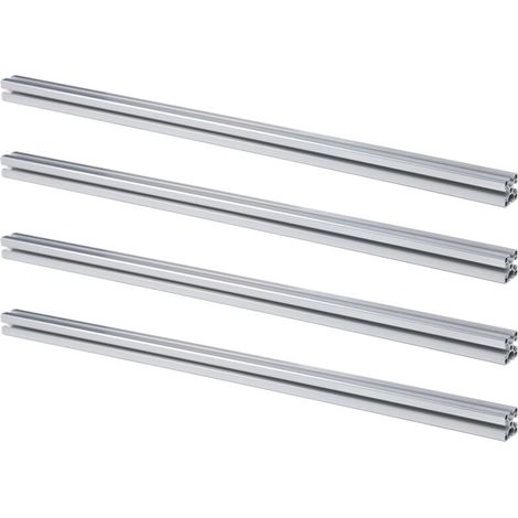Ulisem4Pcs 4040 T-Slot Aluminium-Extrusionsprofil Europäischer Standard Eloxierte Linearschiene CNC DIY 3D-Druckerteil 39,4 Zoll 1000 mm (1/4)