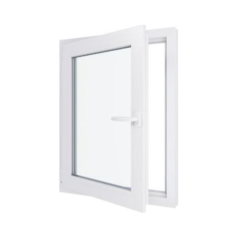 Finestra in PVC - Triplo vetro - Bianco - 700 mmx900 mm cm
