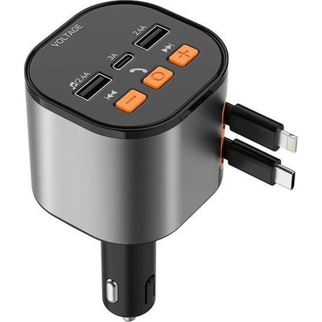 Chargeur Allume-Cigare PD30W Rapide - 8 Broches + USB-C - Adaptateur Voiture Haute Puissance - Compatible Smartphones et Tablettes (1/5)