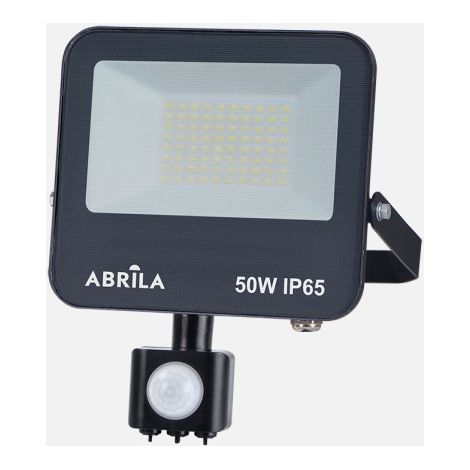 Proyector c/sensor boiro 50w 6500k negro 5000lm led smd ip65 orientable 22x19x6cm