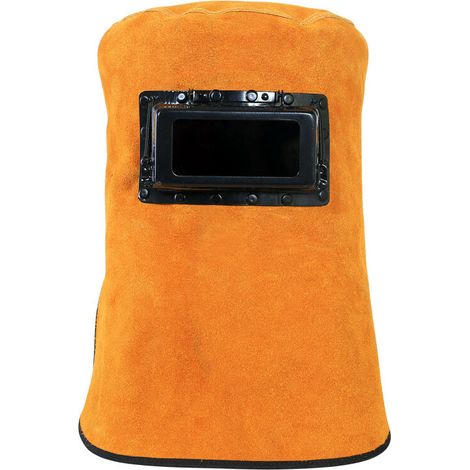 Capucha de soldadura de piel de vaca: protección solar y máscara de oscurecimiento automático