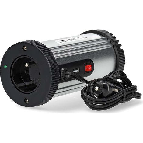 Convertisseur de tension modifiée onde sinusoïdale Tension d'entrée: 12 V DC Connexion (s) de sortie d'alimentation de l'appareil: Type E (CEE 7/5) / USB-A 230 V AC 50 Hz 150 W Puissance de sortie max