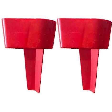 Porte-gobelets de plage réutilisables, supports stables pour le sable, porte-gobelets de plage rouges (1/5)