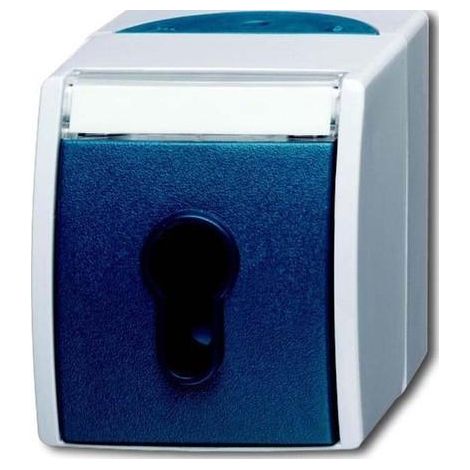 Interruptor con llave busch-jaeger unipolar resistente humedad