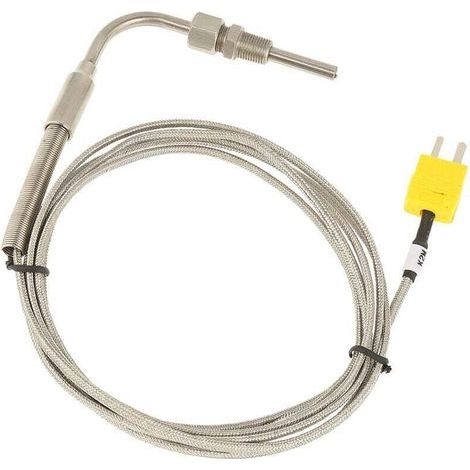 Thermocouple EGT de type K pour sonde de température des gaz d'échappement avec embout et connecteur exposés (1/4)