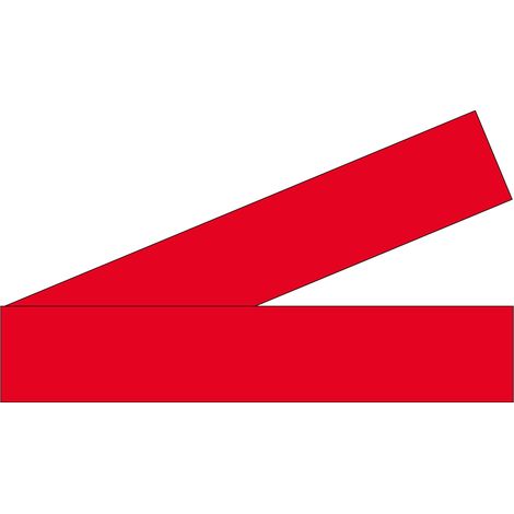 Lot 2 bandes 52mm x 1m - Lignes Pleines Rouge - 4641546 (1/2)