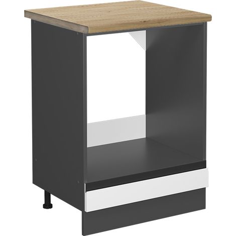 Mobile per forno da incasso R-Line, Bianco, 60 cm , PL Rovere, Vicco