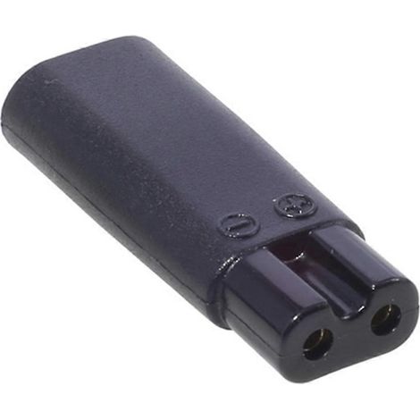 Adaptateur USB Type C Femelle vers Connecteur d'Alimentation 2 Broches Femelle pour Rasoir (1/4)
