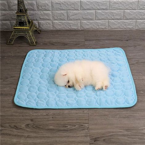 Tapis rafraîchissant pour chiens et chats, couverture en soie glacée pour lit, canapé et voiture, idéal en été - Couleur YYV (1/4)