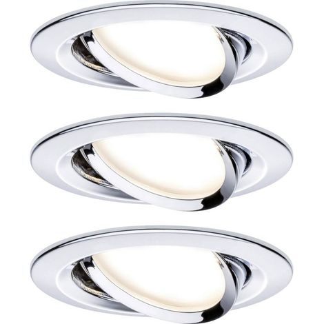 Paulmann 93488 Nova Lampada da incasso Kit da 3 LED (monocolore) LED 18 W Cromo (lucido) (1/5)