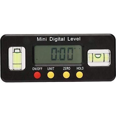 Mini goniometro digitale 360 gradi inclinometro magnetico inclinometro per misurare angoli inferiori a 100 mm (1/4)
