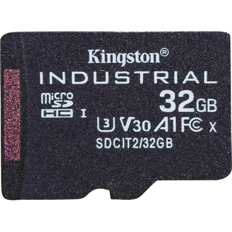 Kingston Technology Scheda microSDHC Industriale 32GB C10 A1 pSLC Confezione Singola senza Adattatore (Kingston Industrial - flashhukommelses) (1/4)