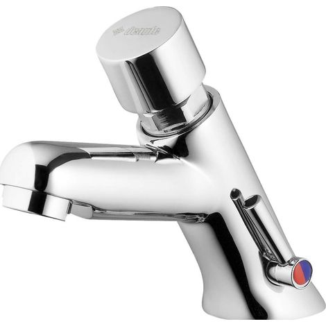 Rubinetto da lavabo Deante cromato con sistema a chiusura temporizzata (1/5)