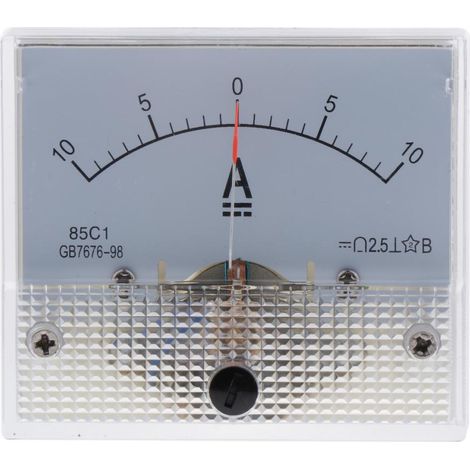 Ampèremètre Analogique à Compteur CC Ampèremètre Jauge De Courant 85C1 0-10A (1/5)