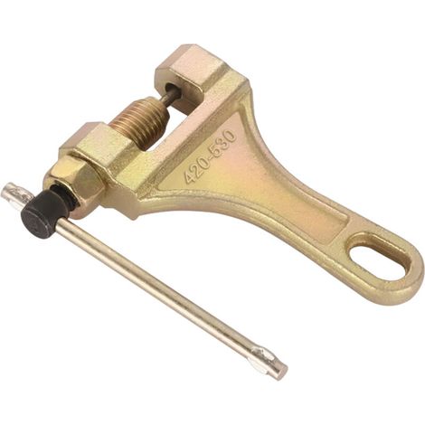 Kit d'outils robustes pour le démontage de chaînes de moto, taille 420/428/520/525/530, coupe-chaîne/démonte-chaîne universel noir, convient pour la réparation de motos, véhicules tout-terrain, karts (1/5)