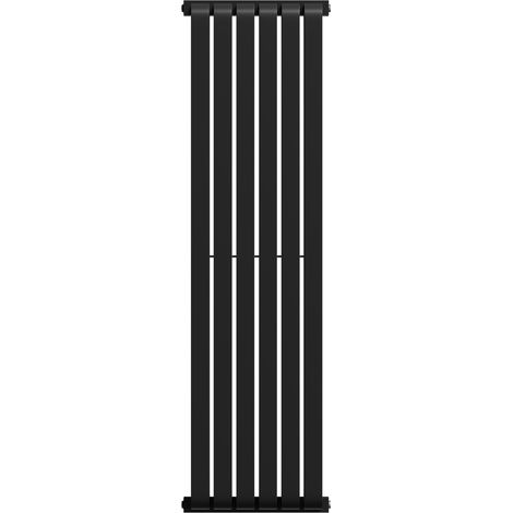 Wholesale Domestic Empire Colore Matt Black 1200mm x 340mm Vertical Double Panel Radiator