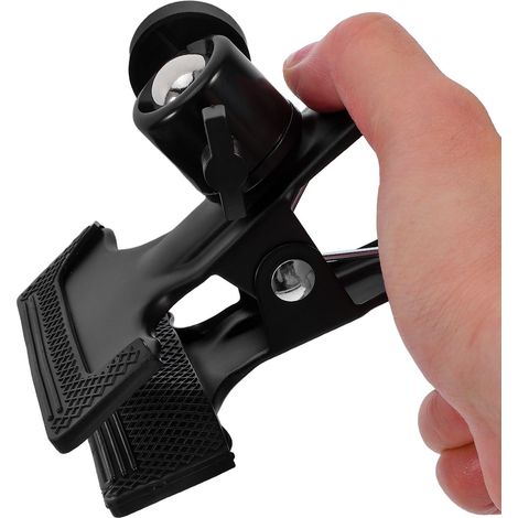 Pince et Vis 3/8 Robuste en Alliage D'aluminium avec Rotule 360 Degrés pour Support de Caméra Tripod, pour Studio Photo et Toile de Fond (1/5)