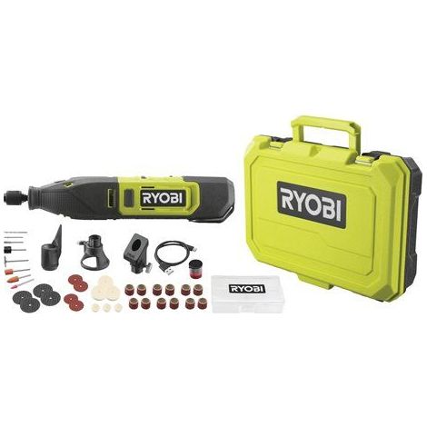 Mini herramienta multifunci贸n inal谩mbrica RYOBI RRT12-120BA3/35 12 V 2,0 Ah 35 accesorios (1/2)