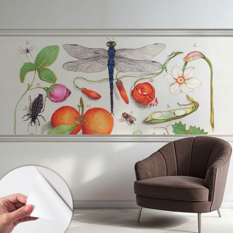 Fototapete Selbstklebend - Wanddekoration - Wandfolie - 3D Tapete Wand - Wohnungsdeko Naturillustration 250x104 cm (1/5)