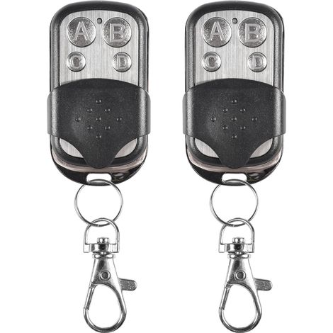 2 Stück Universal-Tor-Fernbedienung, universelle kabellose Garagen-Fernbedienung, für Garagentor und Auto, universelle kabellose Fernbedienung, Schlüsselanhänger-Duplikator