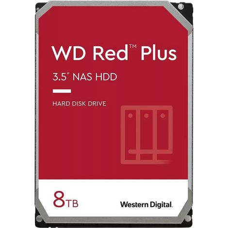 WD Red Plus WD80EFPX NAS HDD - 8 TB 5640 rpm 256 MB 3,5 Zoll SATA 6 Gbit/s CMR