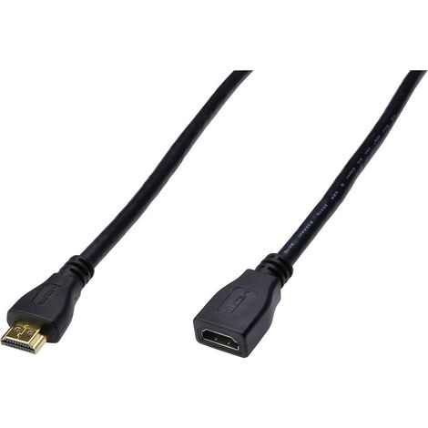 DIGITUS HDMI Verlängerungskabel m. Ethernet 4K 2m schwarz (1/2)