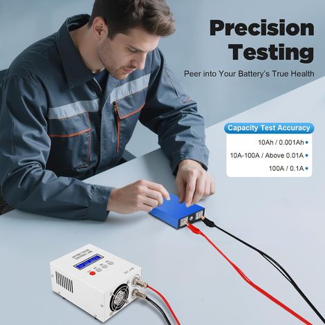 Testeur Capacité Batterie Lithium Plomb 20A Analyseur Batterie Électronique 0-30V 85W, Chargeur Déchargeur Contrôleur EBC-A20, Testeur Piles Lithium-Ion LCD USB, Équipement Test Auto Moto (1/5)