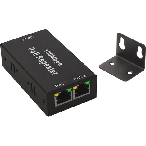 Répéteur PoE 1 vers 2,Extendeur Ethernet 100m IEEE 802.3af/at (1/5)